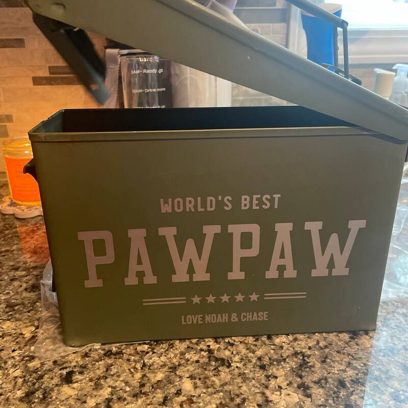 Personalized Military-Style Ammo Box Gift for Dad's Day