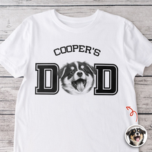 Load image into Gallery viewer, Custom Photo T-Shirt for Dog Dad Personalized Father's Day Gift
