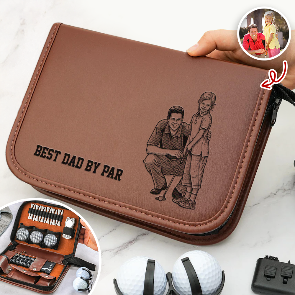Personalized Golf Gift Set Custom Photo Unique Gift for Dad