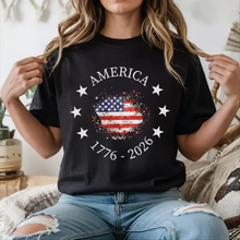 Load image into Gallery viewer, Vintage USA Flag T-Shirt Personalized Gift for 4th of July
