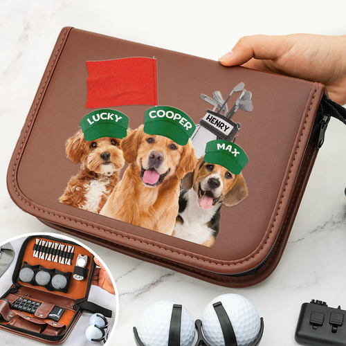 Personalized Dog Photo Golf Bag Gift for Dog Dad Father's Day