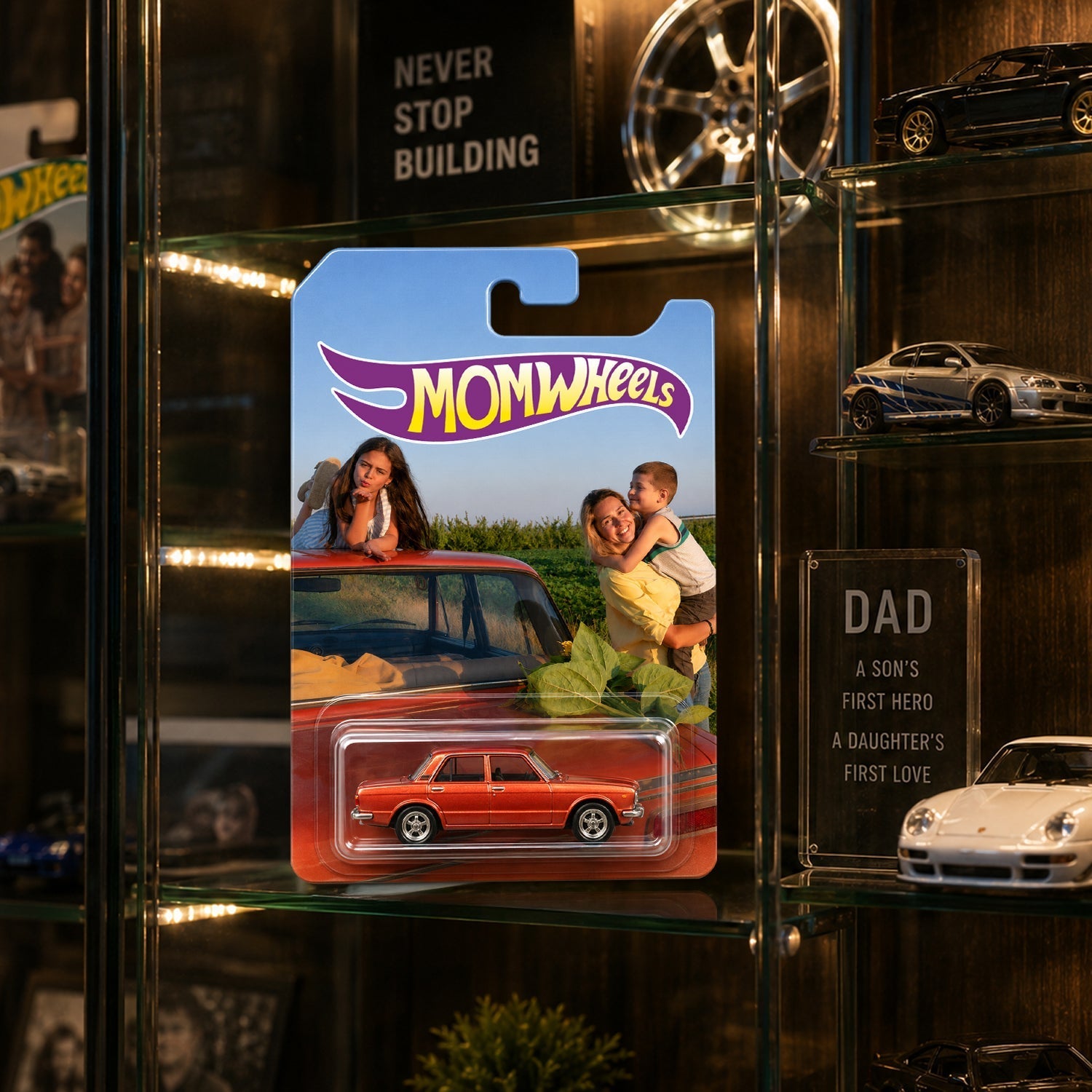 Personalized Hot Wheels Custom Photo Gift for Dad Father's Day