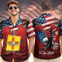 Load image into Gallery viewer, Personalized Hawaiian Shirt Custom Name 250th Anniversary Gift for Dad

