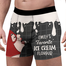 Load image into Gallery viewer, Personalized Ice Cream Flavor Boxers Custom Name Gift for Him
