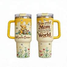 Load image into Gallery viewer, Personalized Mom Tumbler with Honey Bear Design - Mother's Day Gift
