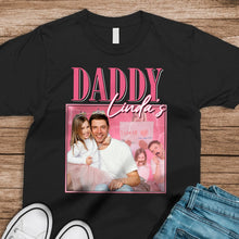 Load image into Gallery viewer, Personalized Photo T-Shirt Custom Name Gift for Dad

