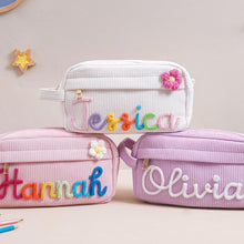 Load image into Gallery viewer, Personalized Corduroy Pencil Case Custom Name Gift for Kids
