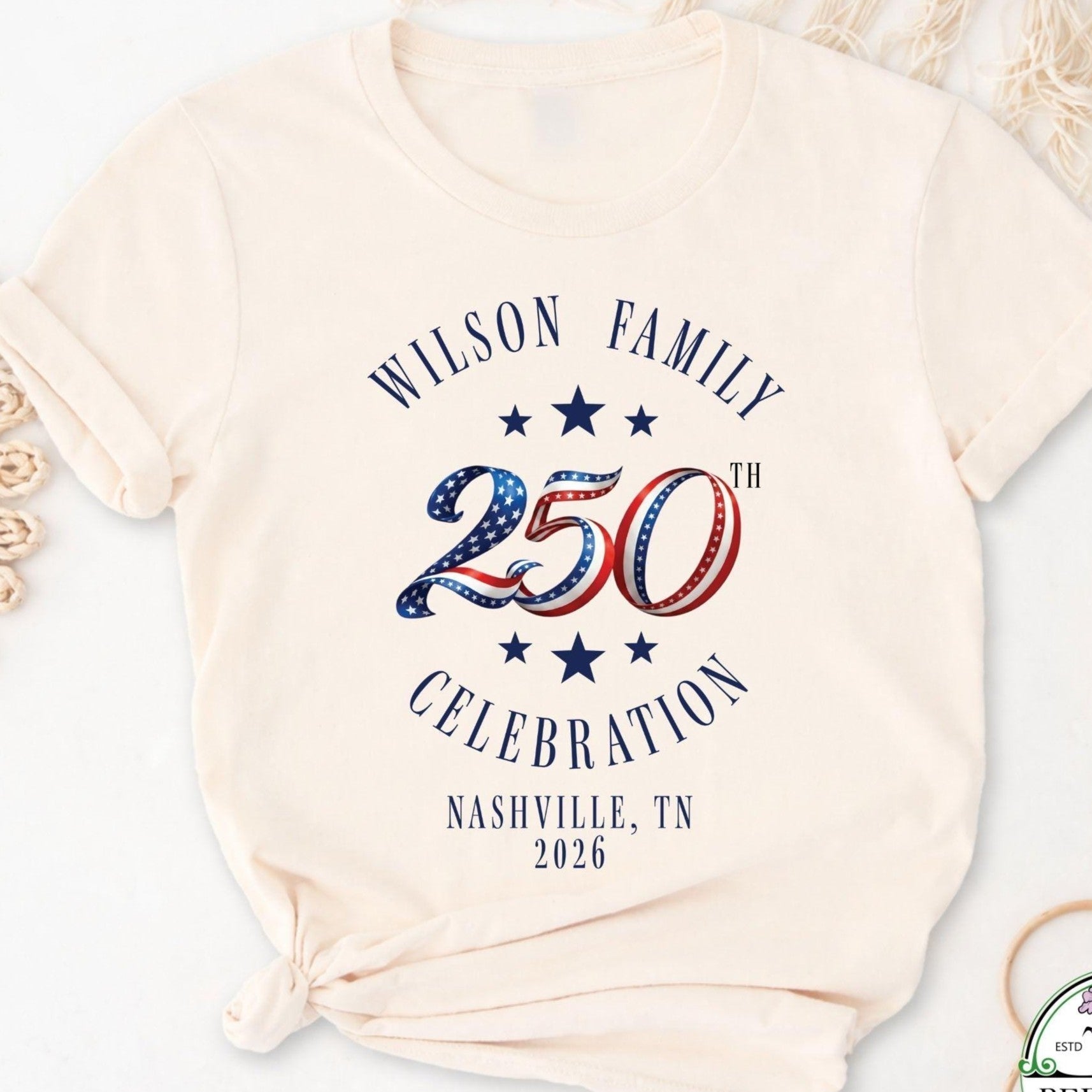 Personalized 250th Celebration T-Shirt Custom Family Gift