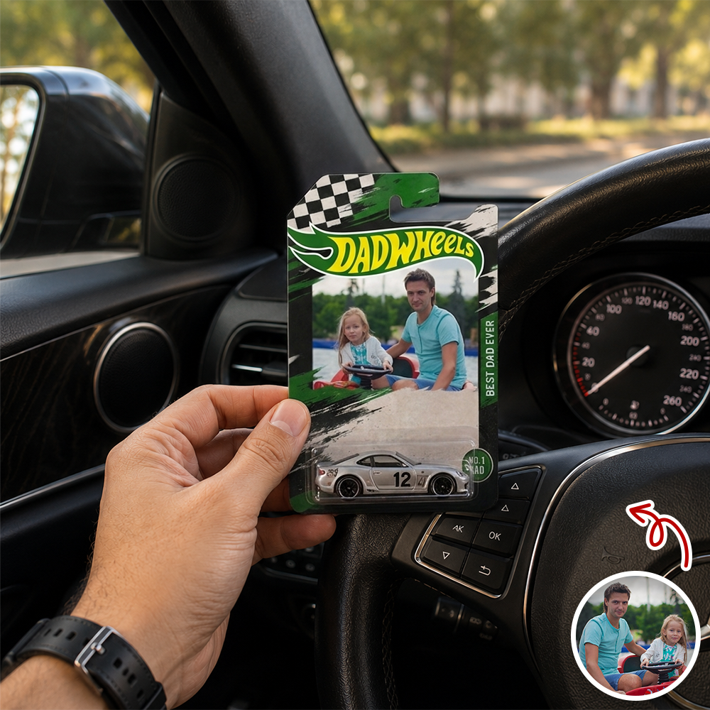 Personalized Hot Wheels Photo Gift for Dad Father's Day
