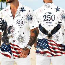 Load image into Gallery viewer, Personalized America 250th Hawaiian Shirt Custom Gift for Him
