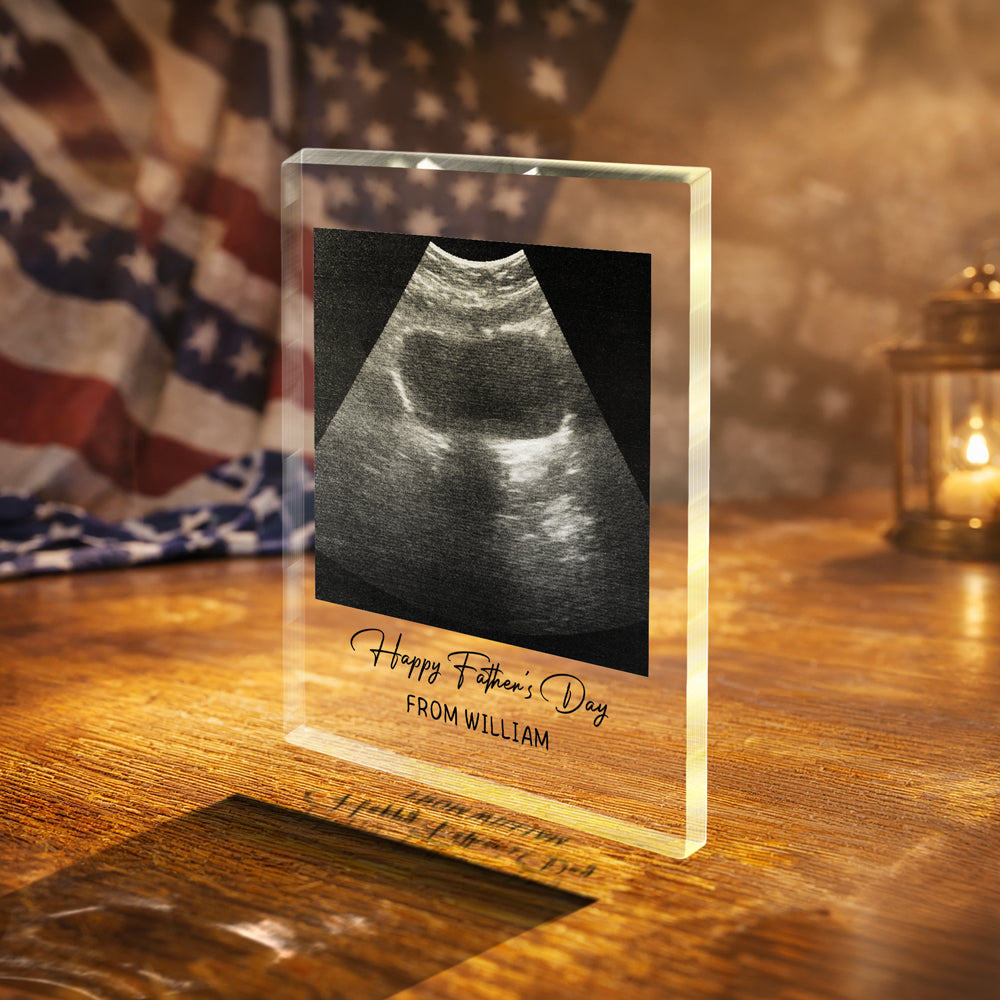 Personalized Acrylic Photo Plaque Custom Gift for Dad Father's Day Decoration