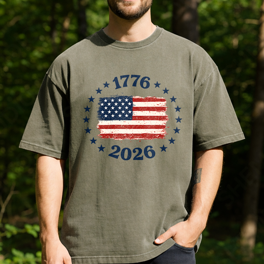 Patriotic USA Flag Comfort Shirt Custom Independence Day Gift