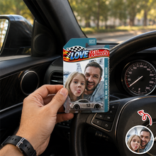 Load image into Gallery viewer, Personalized Hot Wheels Car Photo Gift for Dad Father's Day
