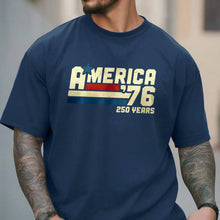 Load image into Gallery viewer, Personalized Retro 4th of July Comfort Shirt Custom Name Gift
