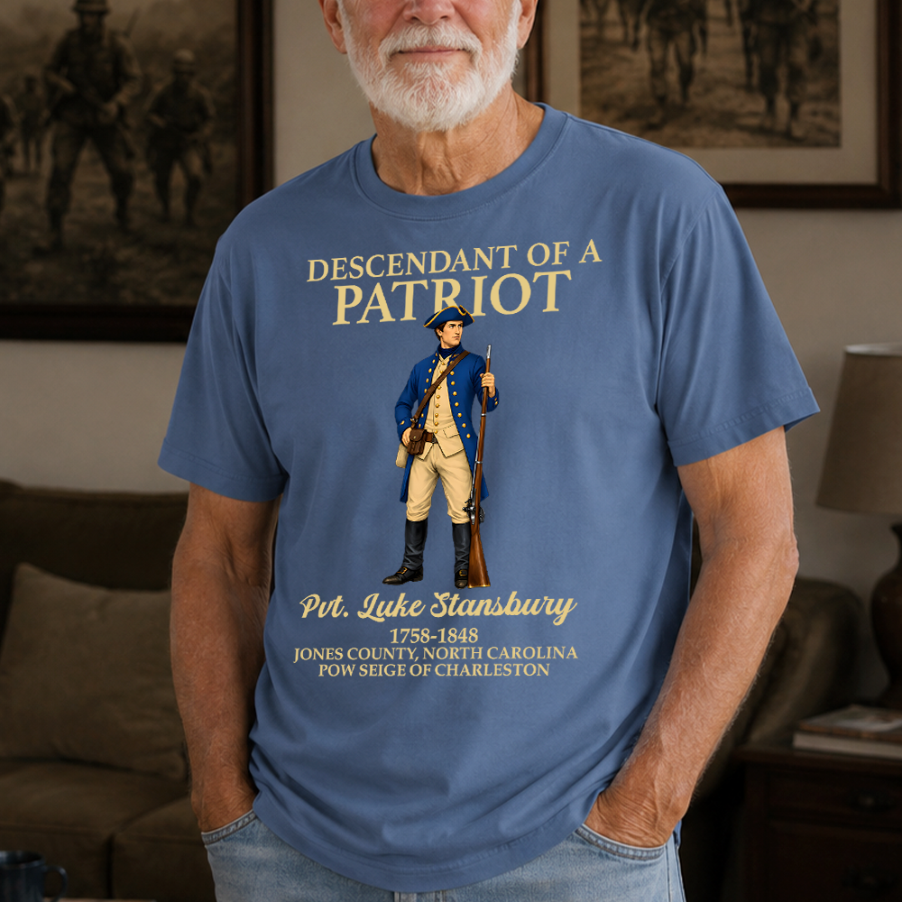 Personalized Comfort Shirt Custom Name Patriots Gift for Dad