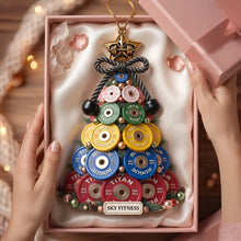 Load image into Gallery viewer, Personalized Weightlifting Christmas Ornament Gym Gift for Fitness Enthusiast
