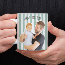 Load image into Gallery viewer, Personalized Photo Coffee Mug Custom Gift for Dad New Dad
