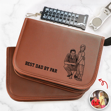 Load image into Gallery viewer, Personalized Golf Gift Set Custom Photo Unique Gift for Dad
