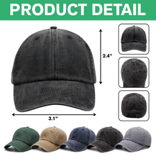 Load image into Gallery viewer, Personalized Washed Denim Baseball Cap Gift for 4th of July
