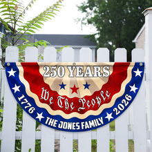 Load image into Gallery viewer, Personalized 250th Independence Day Family Flag Custom Name Gift
