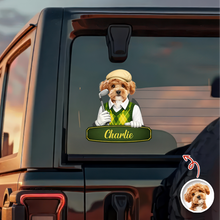 Load image into Gallery viewer, Personalized Dog Cat Photo Car Window Decal Sticker Gift for Dad
