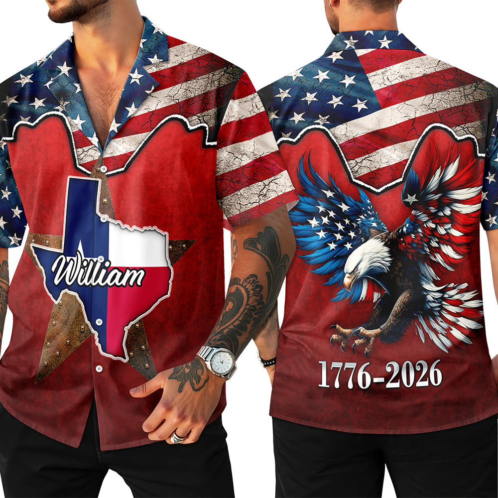 Personalized Hawaiian Shirt Custom Name 250th Anniversary Gift for Dad