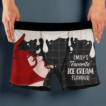 Load image into Gallery viewer, Personalized Ice Cream Flavor Boxers Custom Name Gift for Him
