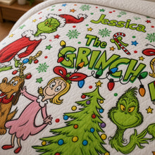 Load image into Gallery viewer, Personalized Grinch Quilted Bedding Set Custom Name Christmas Gift
