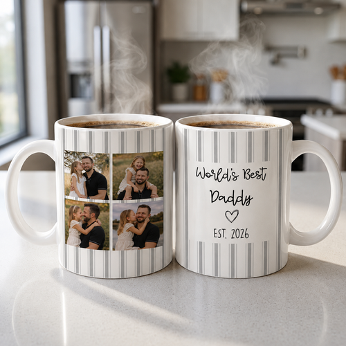 Personalized Photo Mug Gift for Dad Custom Design Father's Day