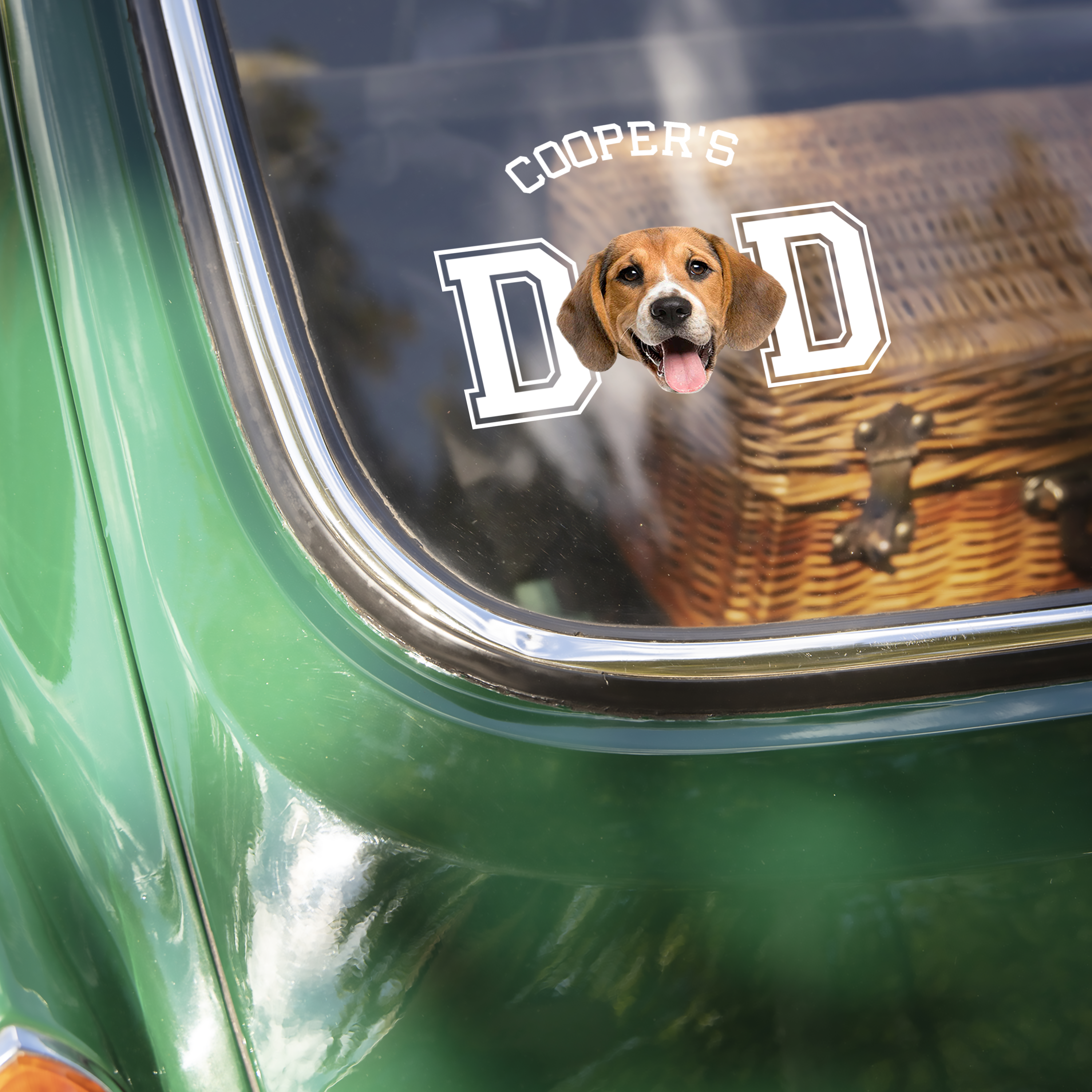 Personalized Dog Cat Photo Car Sticker Gift for Dog Dad