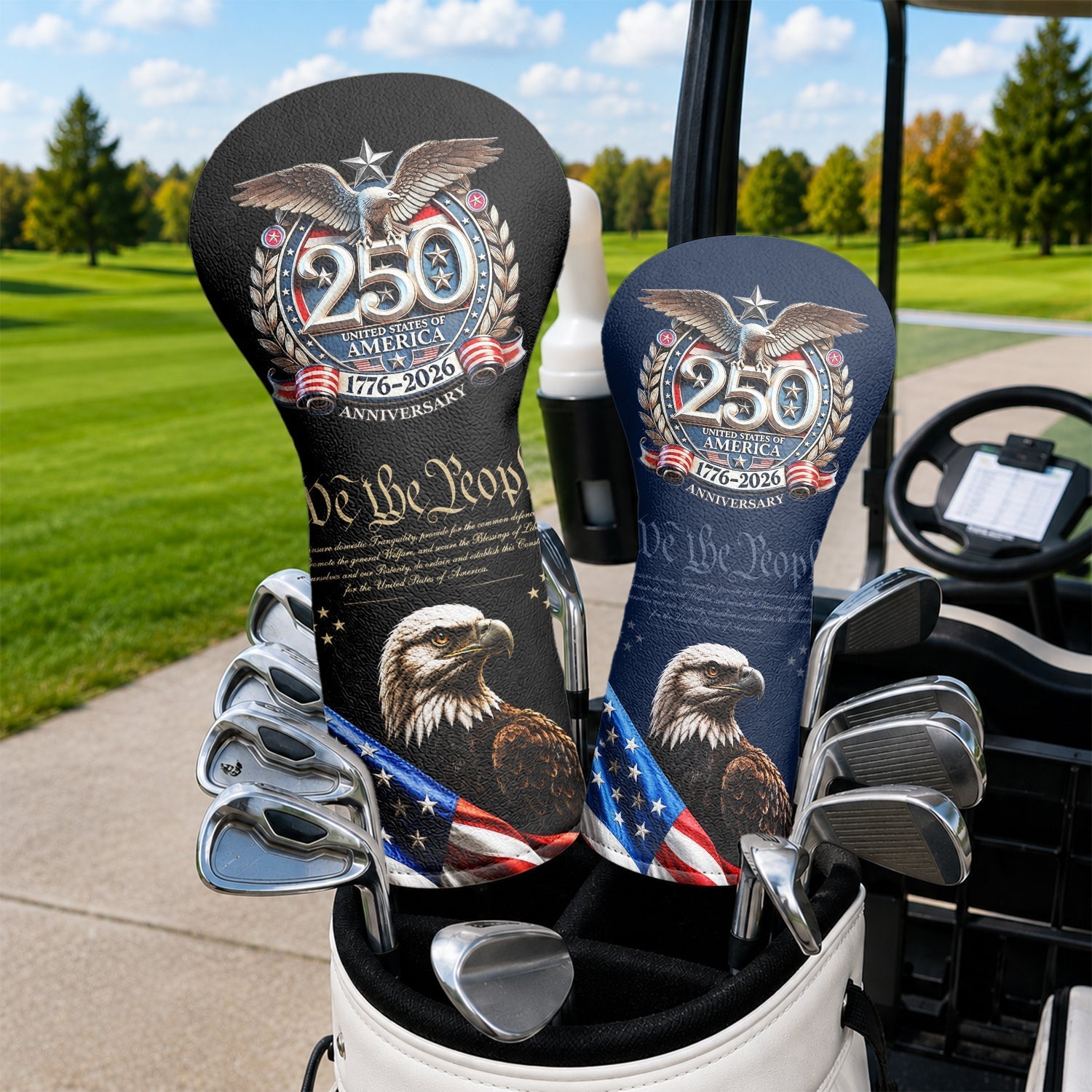 Personalized Golf Head Cover 250th Anniversary Golf Gift