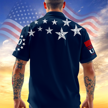 Load image into Gallery viewer, Personalized 4th of July Hawaiian Shirt Custom Name USA Flag Gift
