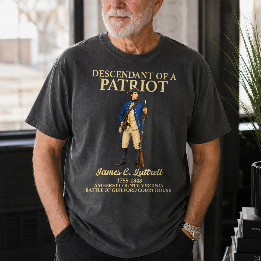 Personalized Comfort Shirt Custom Name Patriots Gift for Dad