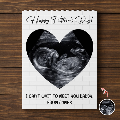 Personalized Photo Building Block Gift for Dad Father's Day