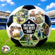 Load image into Gallery viewer, Personalized Soccer Ball Custom Photo Gift for Dad Soccer Lovers
