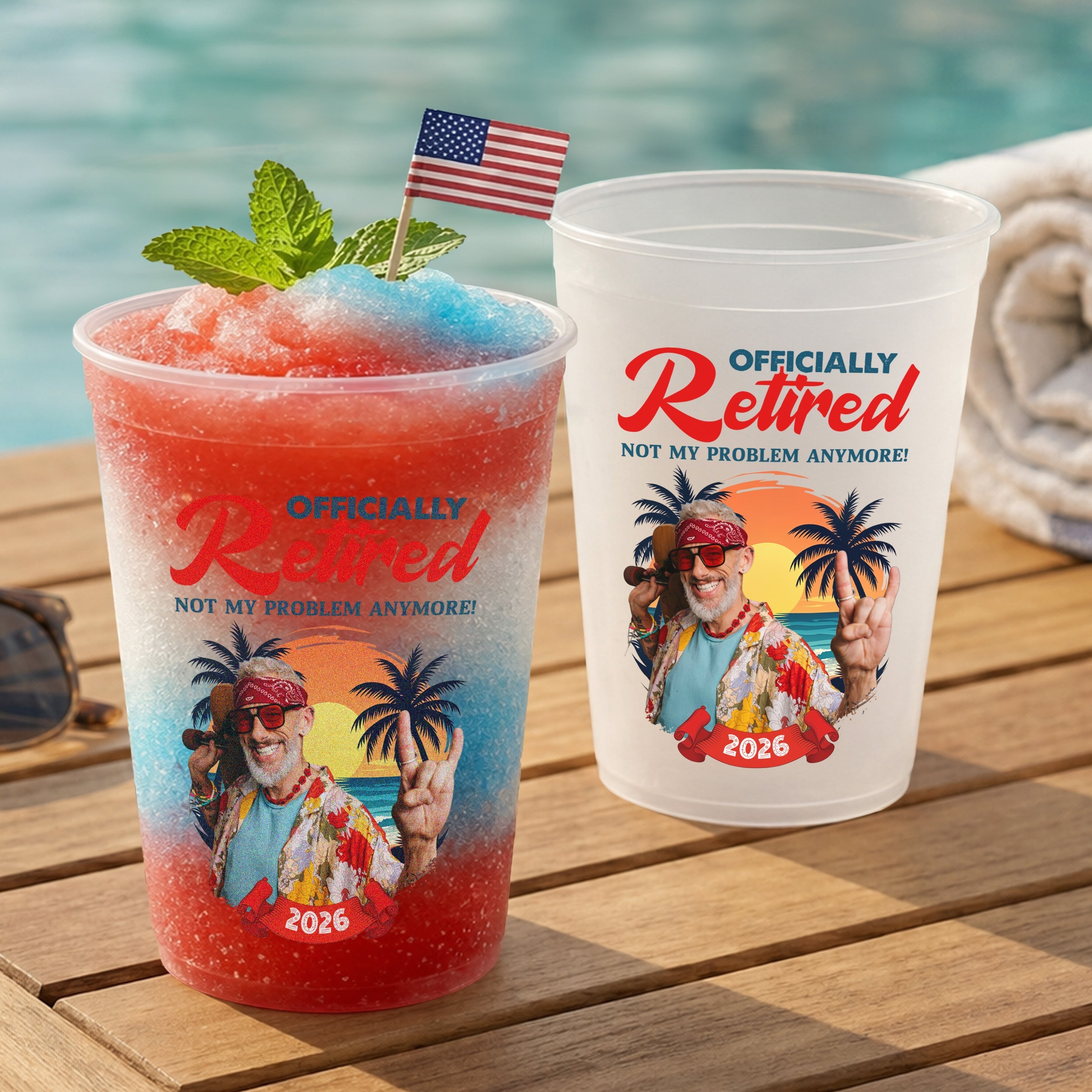 Custom Photo Retirement Cup Personalized Gift for Men/Women