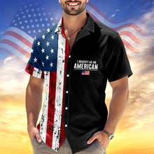 Load image into Gallery viewer, Personalized USA Flag Hawaiian Shirt Custom Name Gift for 4th of July
