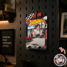 Load image into Gallery viewer, Personalized Hot Wheels Photo Gift for Dad Father's Day
