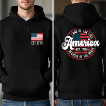 Load image into Gallery viewer, Personalized America Est 1776 T-Shirt Gift for Dad | Independence Day

