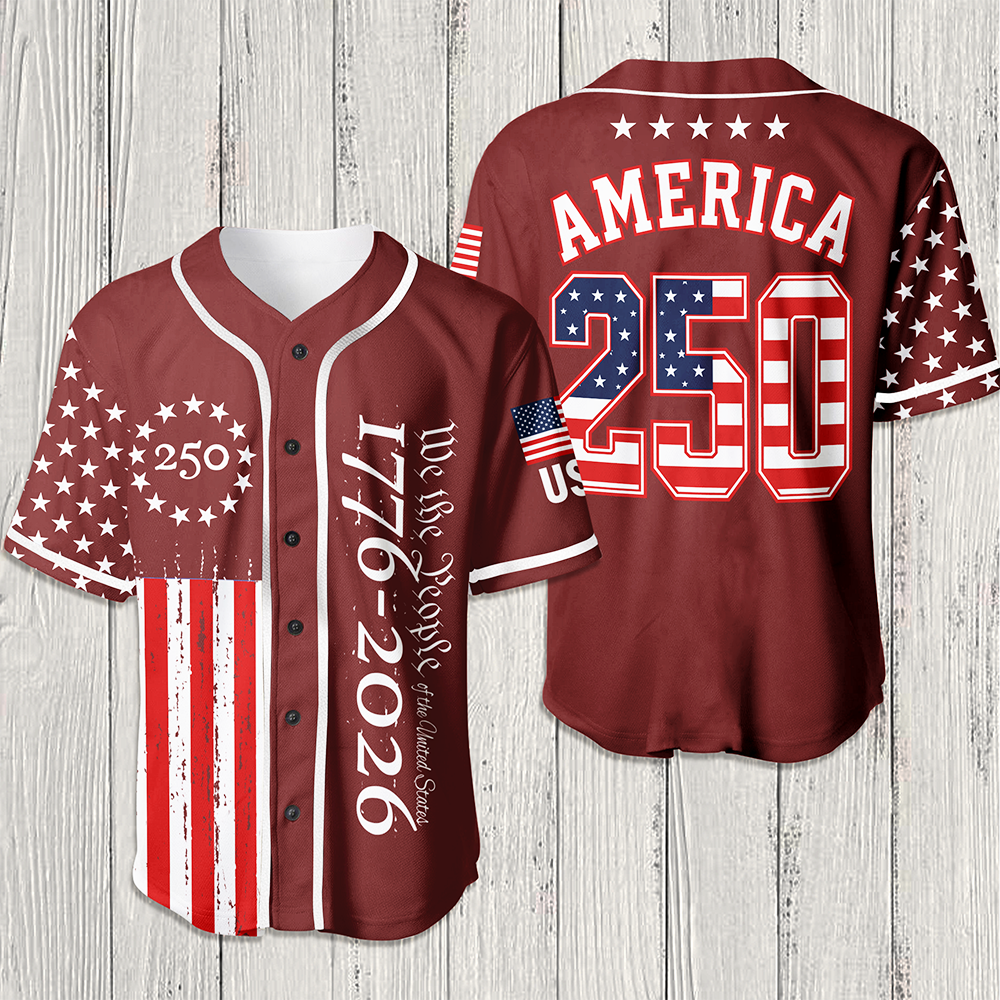 Personalized We The People Baseball Jersey Custom Name 4th of July Gift