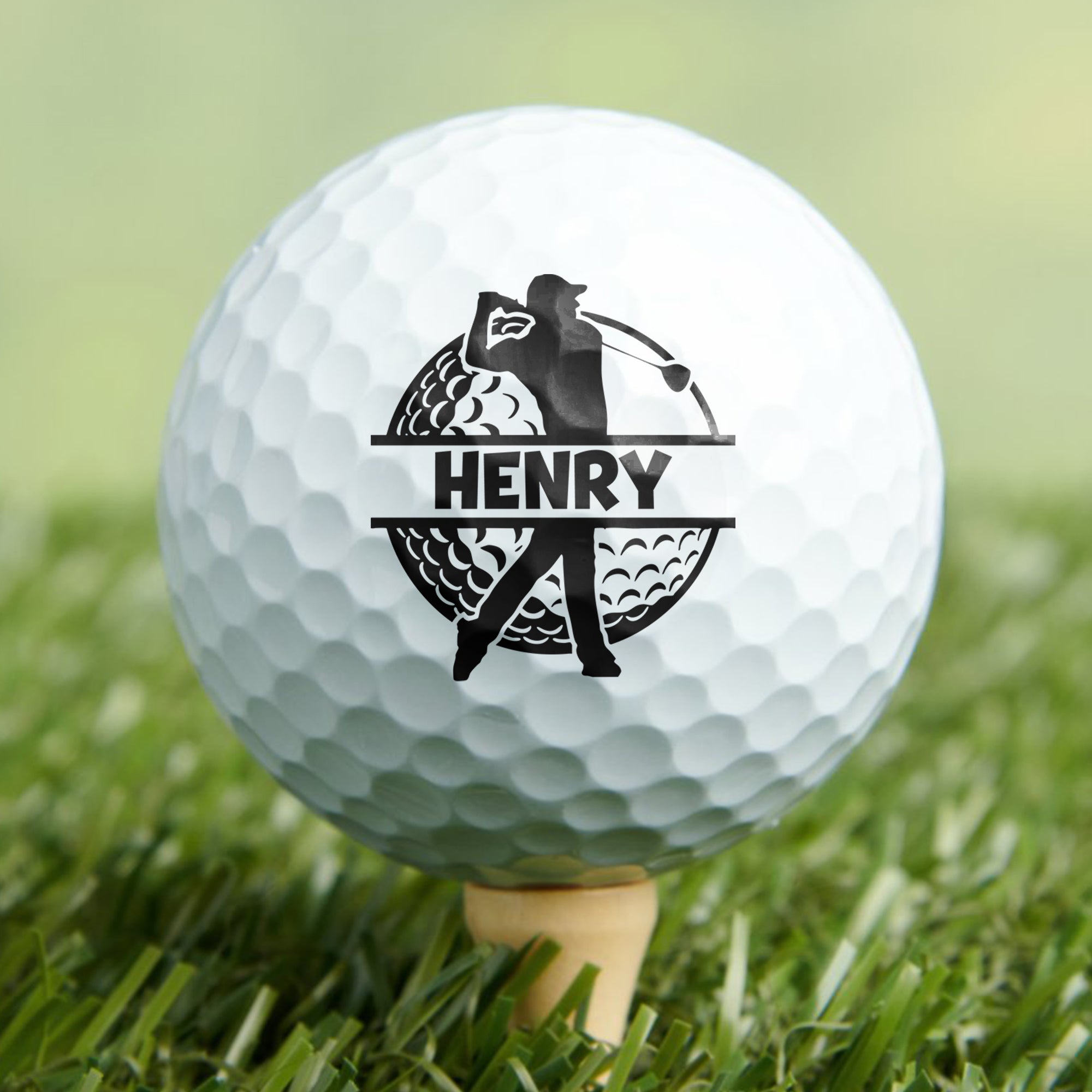 Personalized Golf Ball Custom Gift for Dad Husband Funny