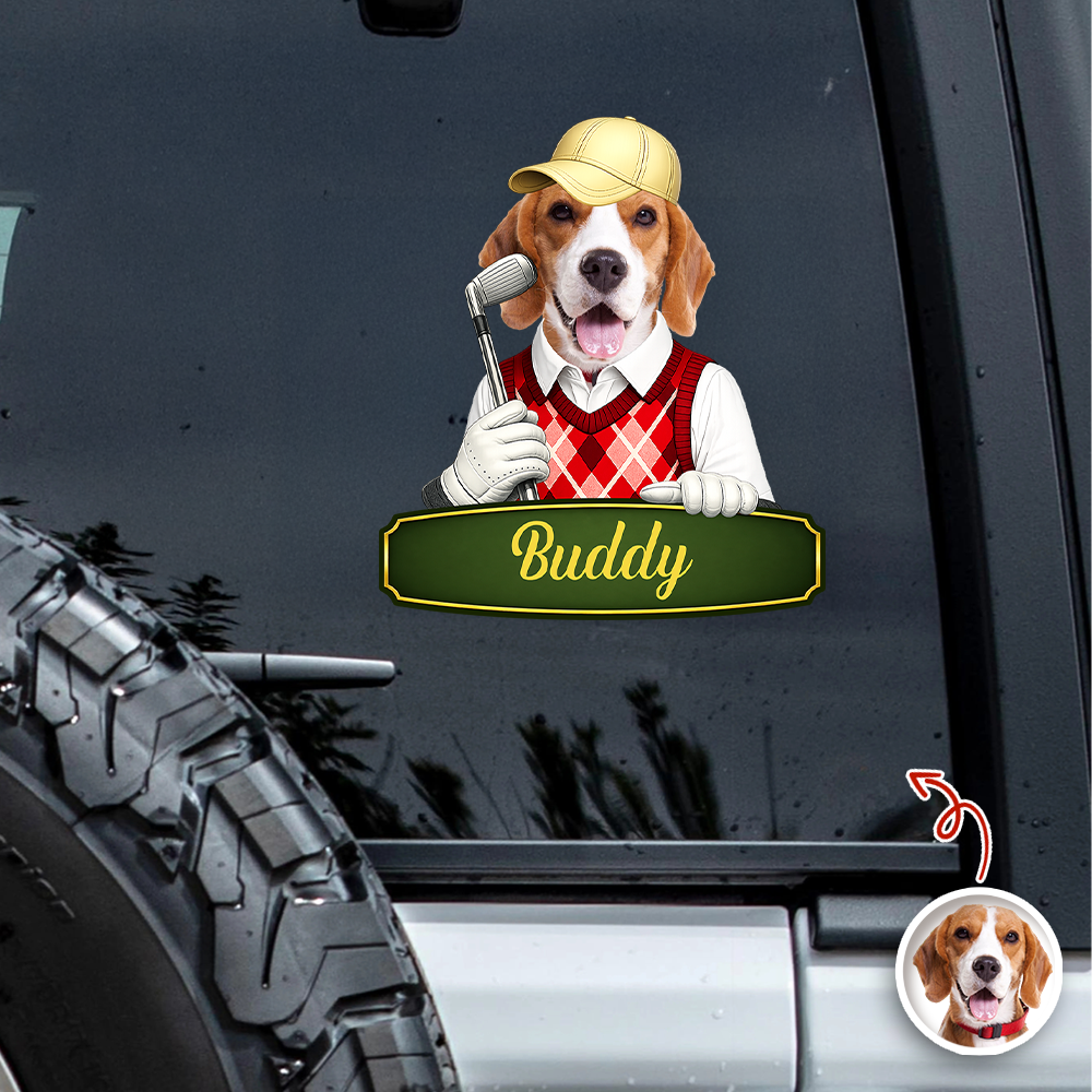 Personalized Dog Cat Photo Car Window Decal Sticker Gift for Dad