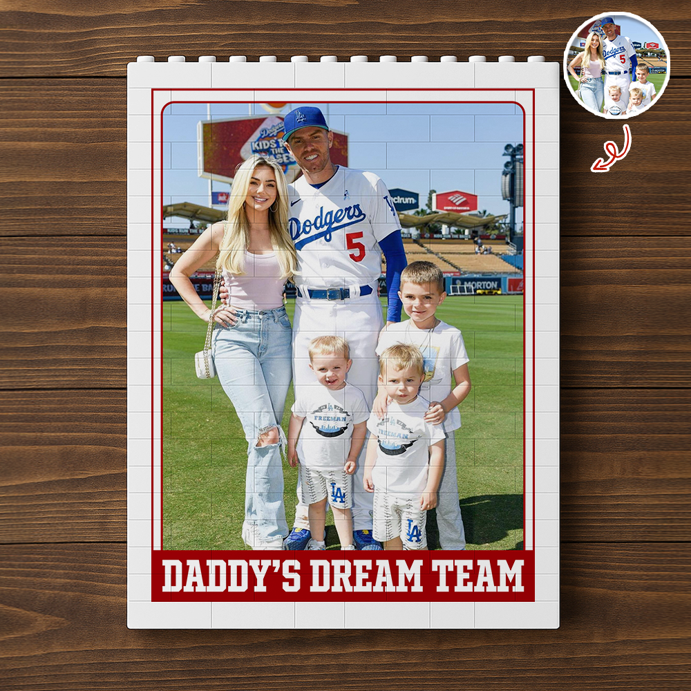 Custom Family Photo Building Block Set Personalized Gift