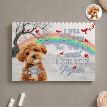 Load image into Gallery viewer, Custom Photo Dog Cat Memorial Building Block Personalized Gift

