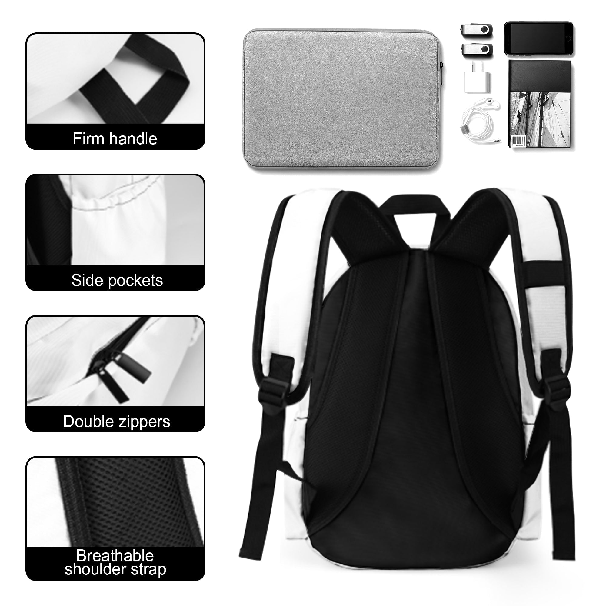Personalized Kids Retro Backpack with Photo & Name Gift