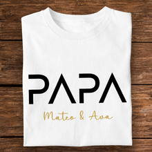 Load image into Gallery viewer, Personalized Bright Shirt Custom Name Gift for Papa Dad
