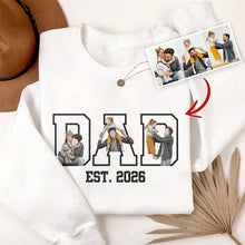 Load image into Gallery viewer, Personalized Embroidered Sweatshirt Custom Photo Gift for Dad
