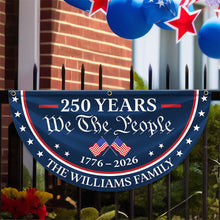 Load image into Gallery viewer, Personalized Family Name Flag 250 Years America Independence Gift
