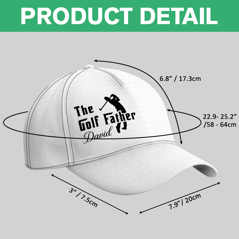 Personalized Golf Father Cap Custom Name Gift for Dad