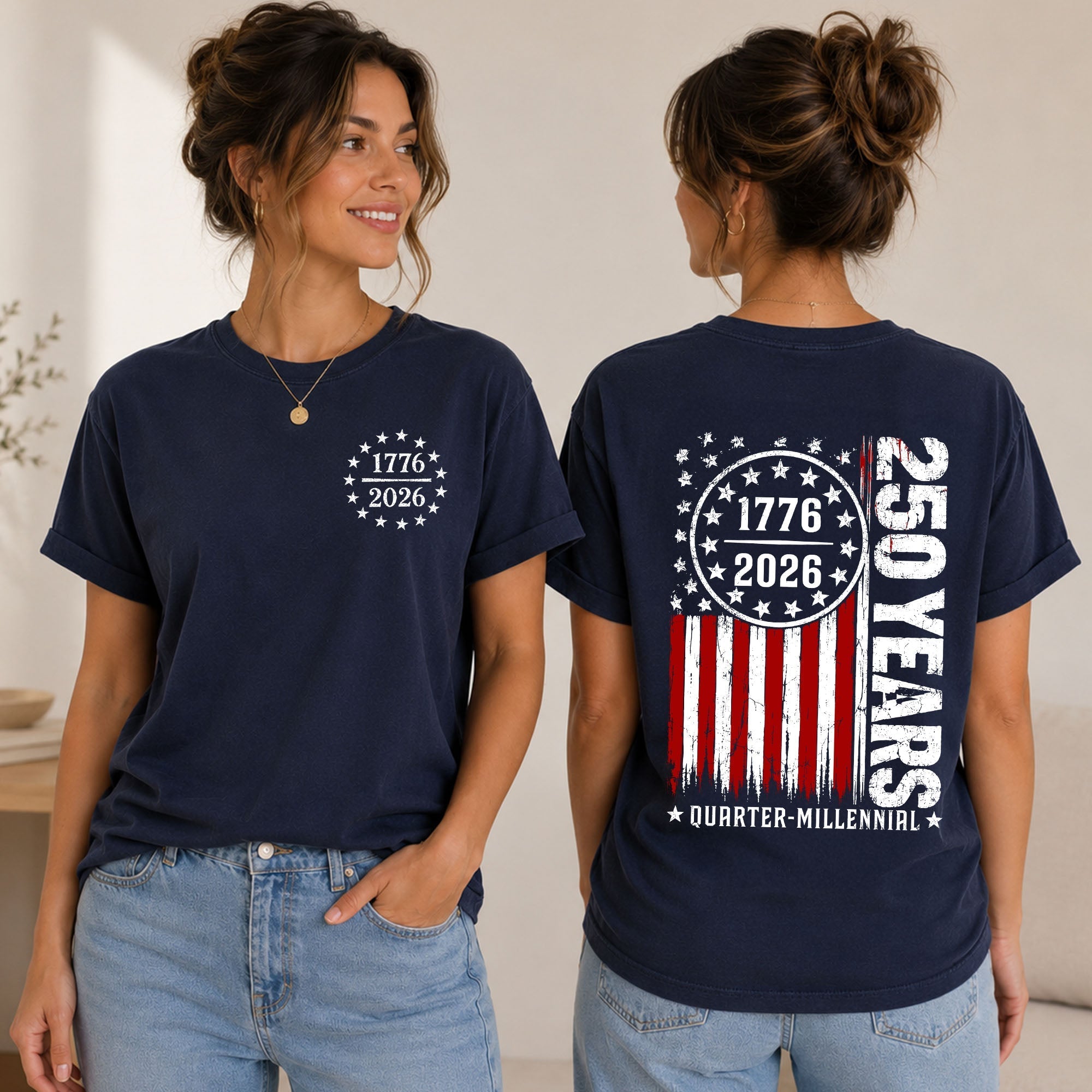 Personalized 4th of July Comfort Shirt Custom USA Flag Gift